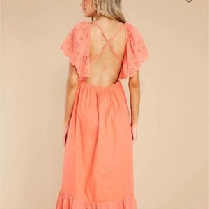 Red Dress Boutique Coral Maxi Dress